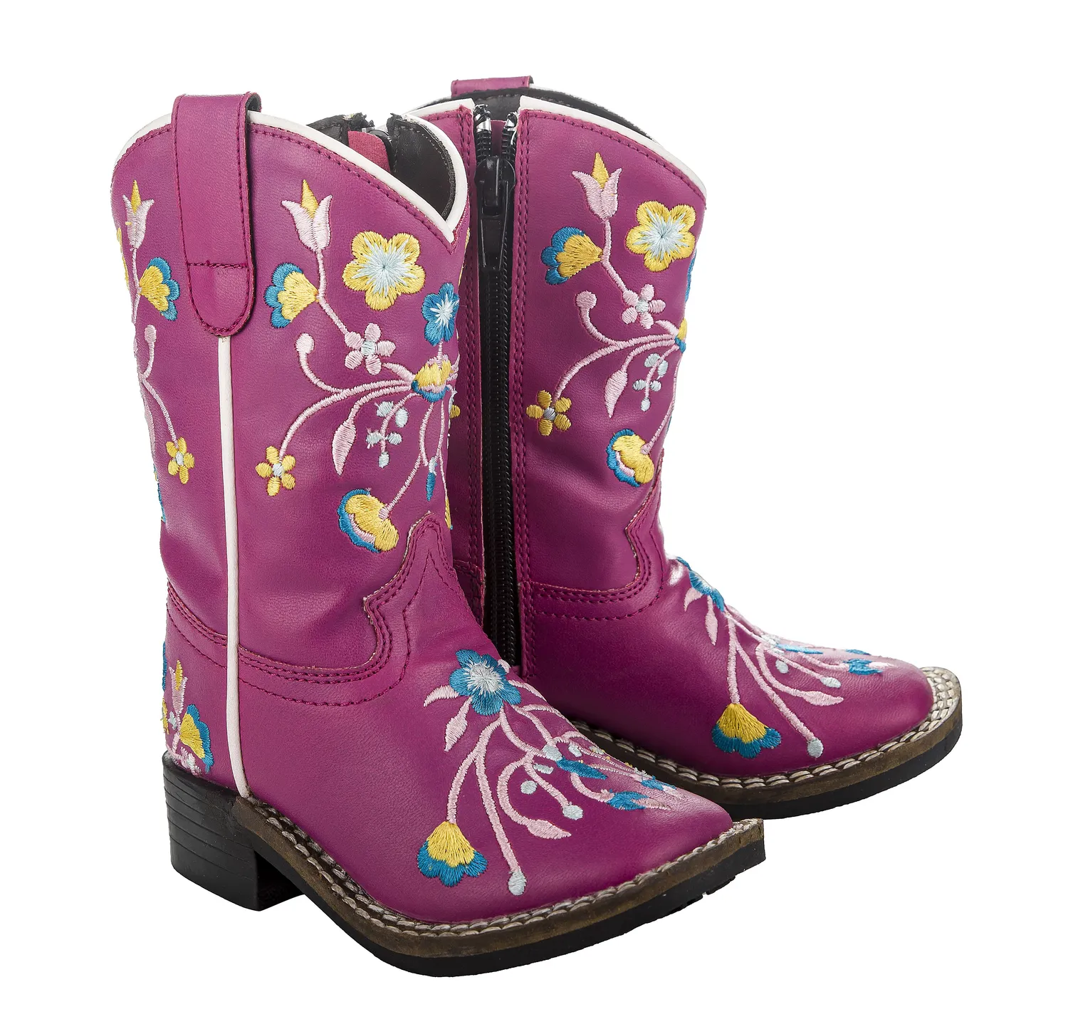 TuffRider Floral Cowgirl westernlaarzen Hot Pink kind licht