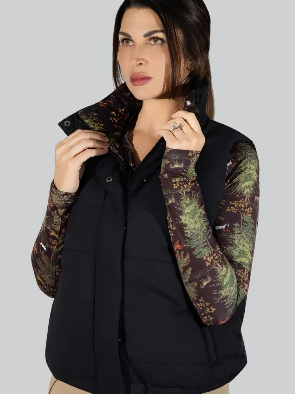 Dapplebay Reversible Puffer bodywarmer zwart omkeerbaar