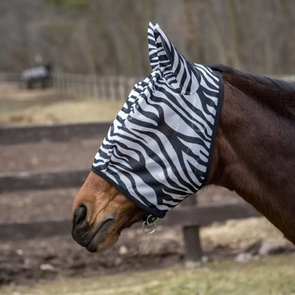 TuffRider Comfy Plus vliegenmasker zebra horse