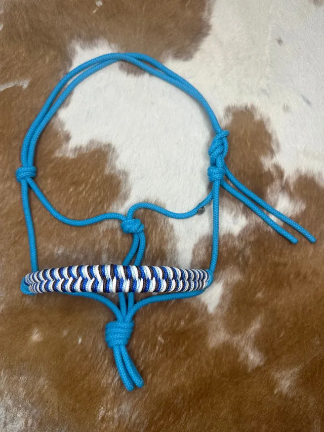 Mushabu Mustang touwhalster turquoise maat Shet