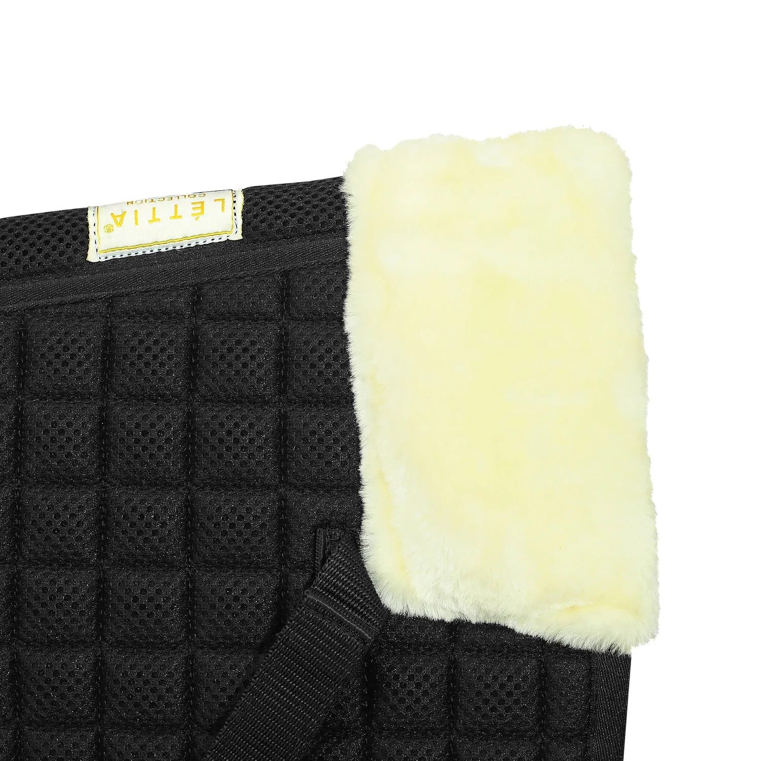 Lettia Coolmax Sherpa halve pad STD Black White quilt