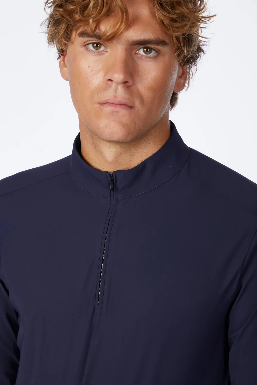 Vestrum Alkes trainingsshirt heren ritskraag licht