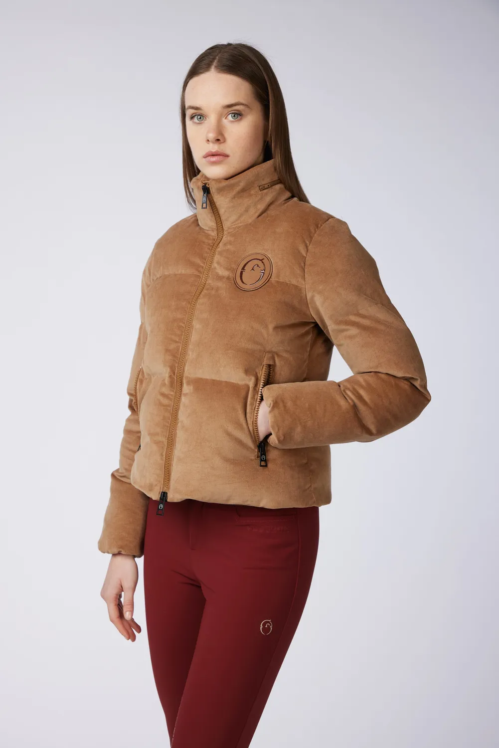Vestrum Baku jas dames midnight blue ribfluweel