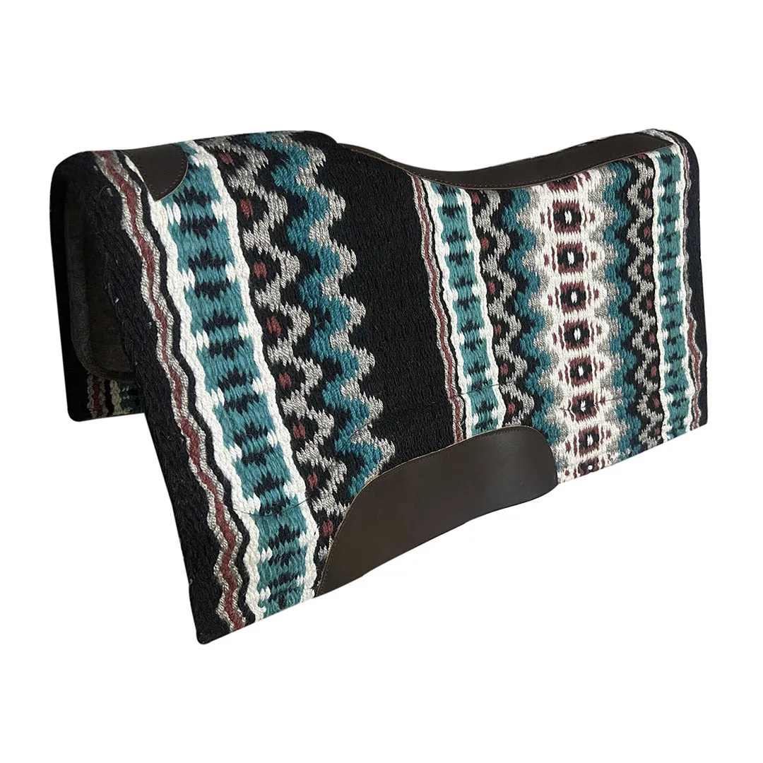 TuffRider Candence Knit western zadeldek 34x36 Turquoise wolmix