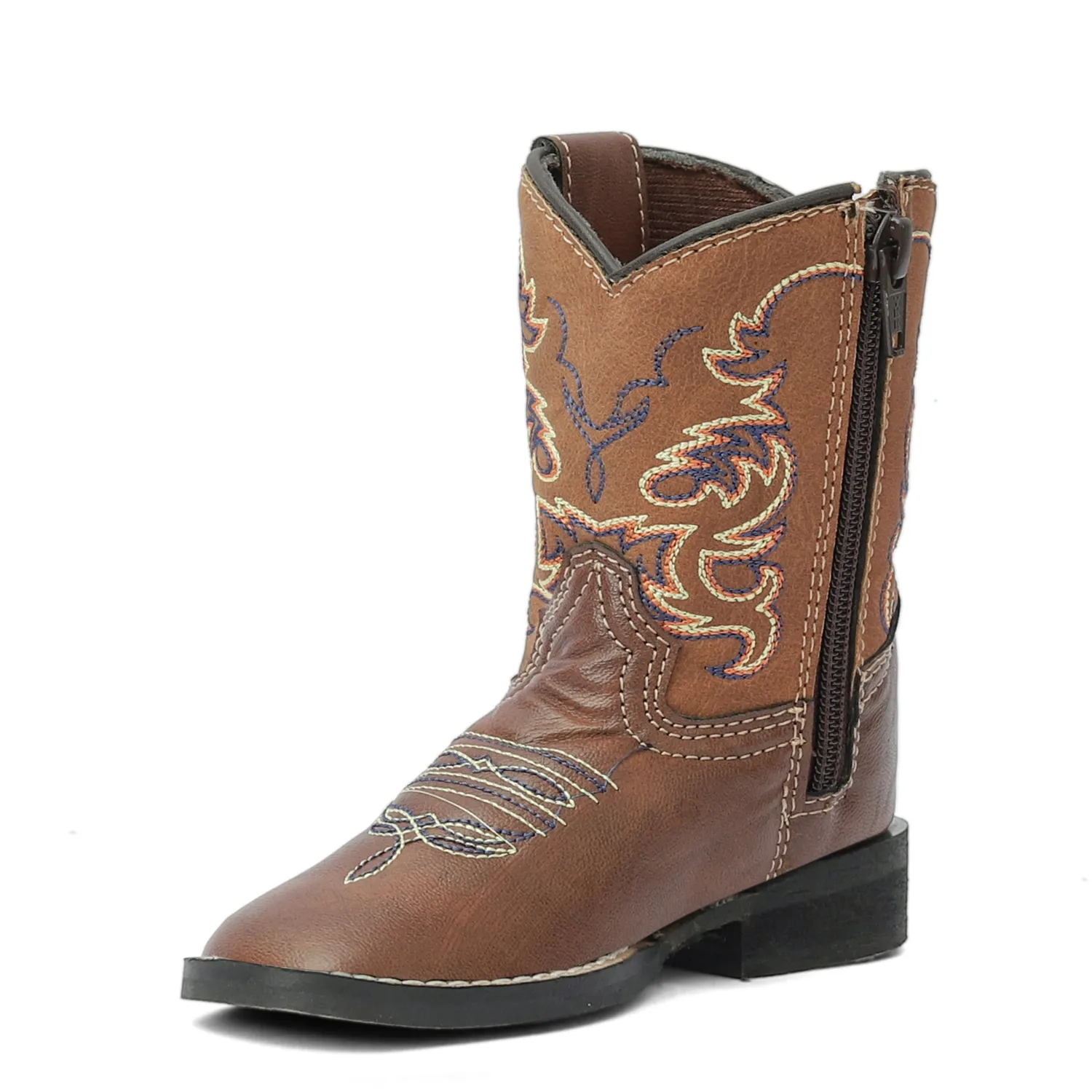 TuffRider Kings Canyon peuter westernlaars bruin ronde neus
