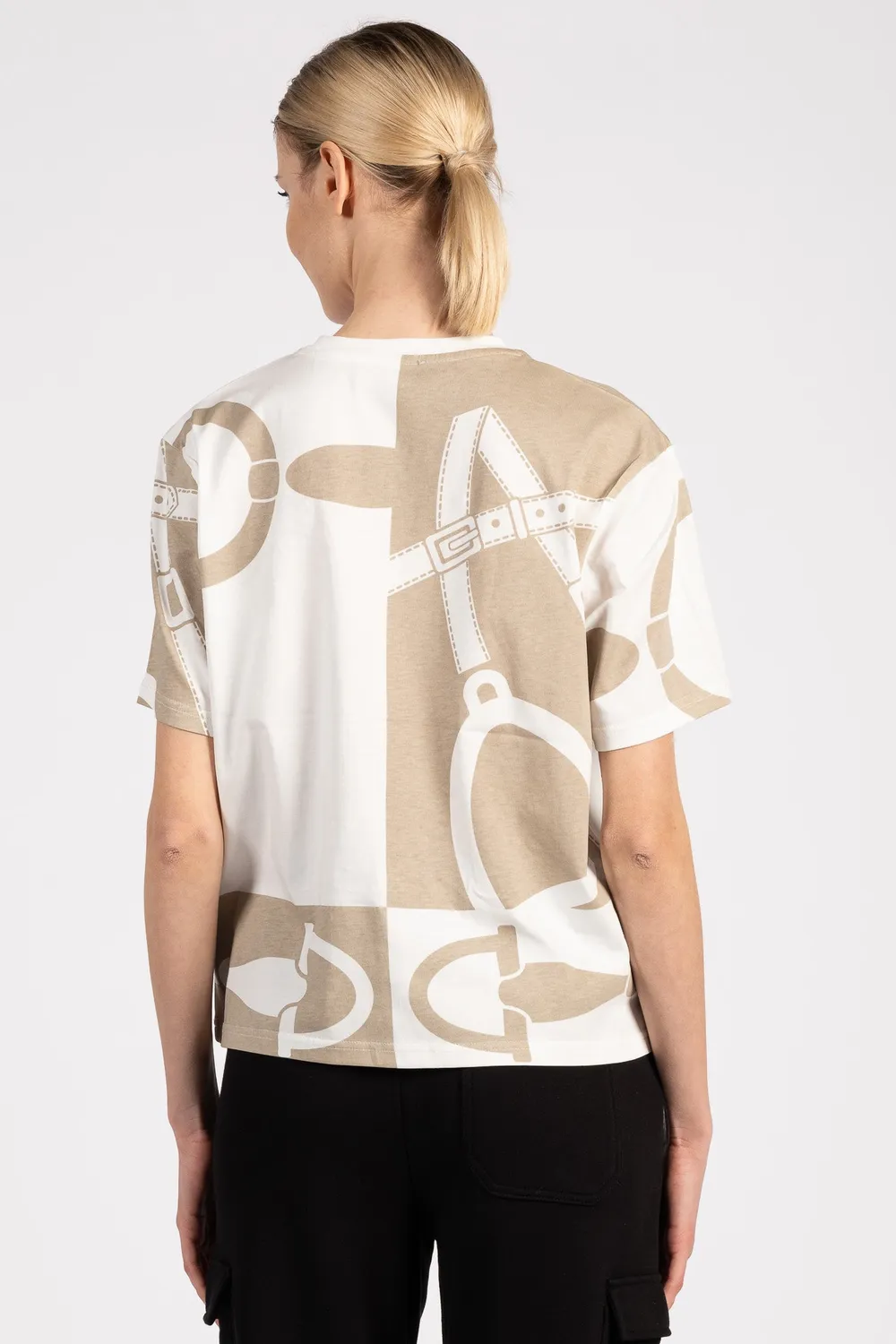 Vestrum Granada T-shirt dames oversize katoen allover print