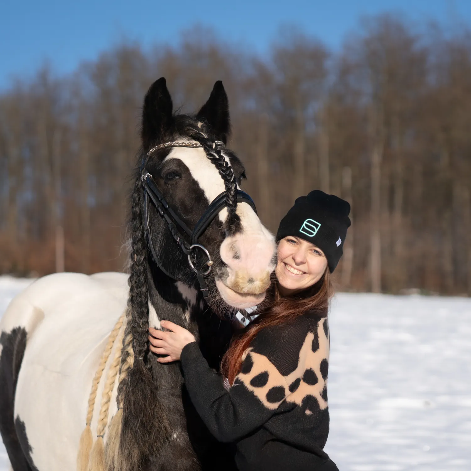 HS Sprenger Beanie muts zwart dubbellaags