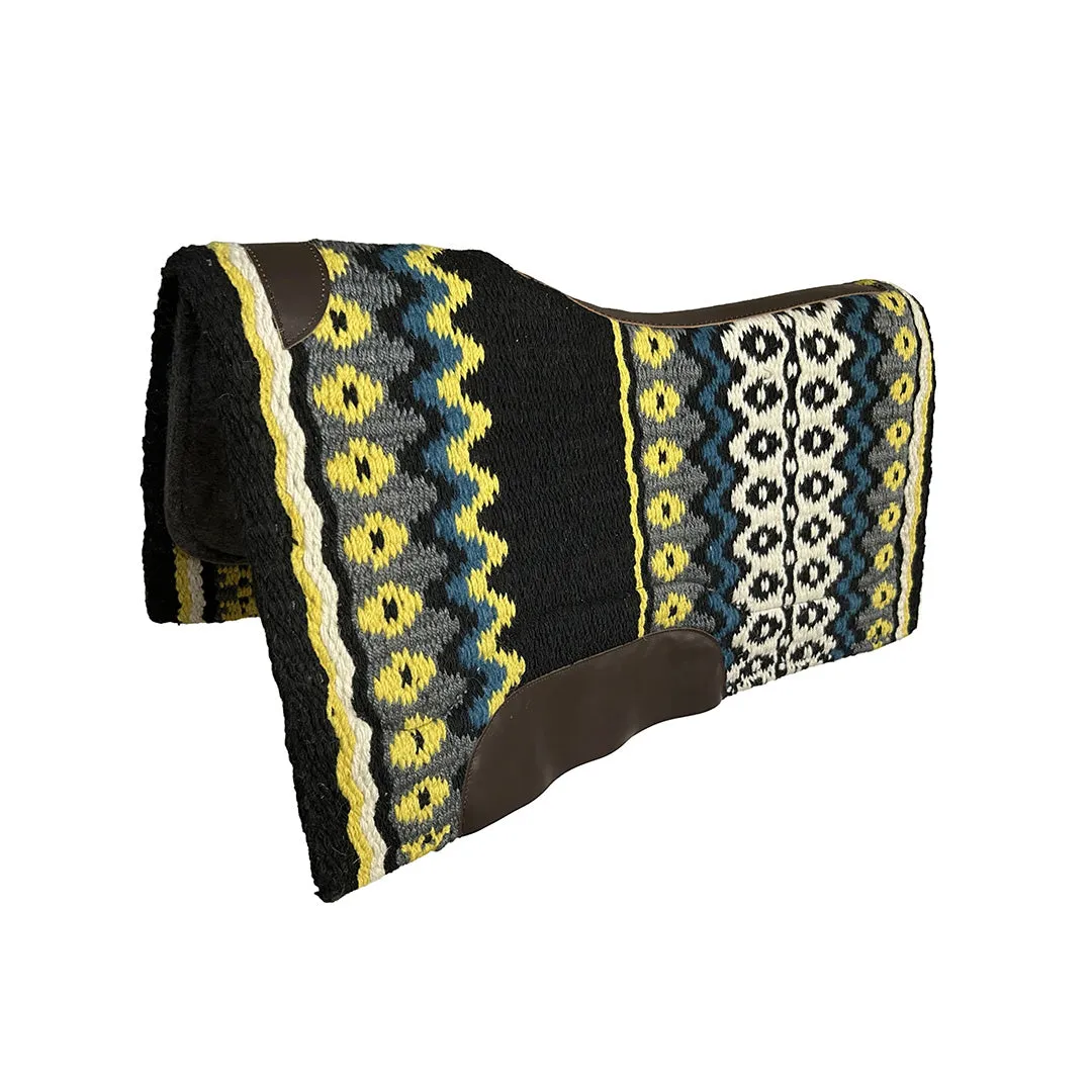 TuffRider Velis westernpad 34x36 wolmix groen dessin