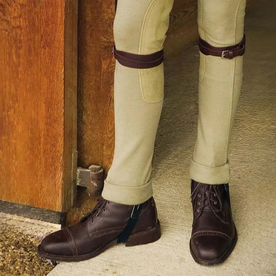 TuffRider Kinder Jodhpur Riempjes Bruin Elastisch
