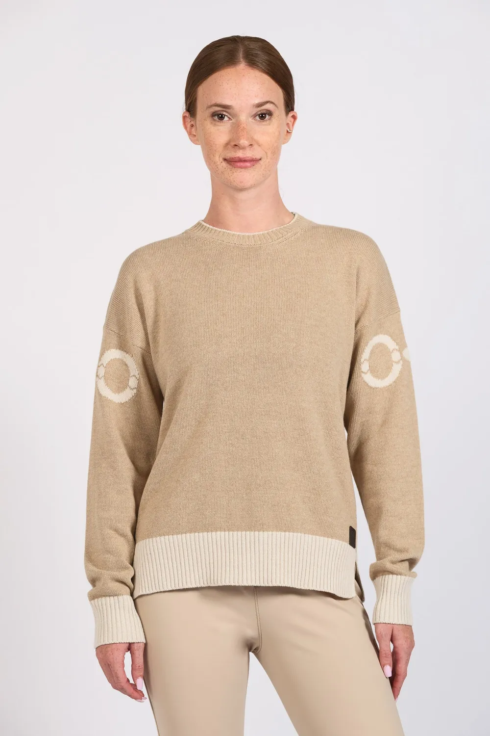 Vestrum Pamplona damestrui beige milk ronde hals