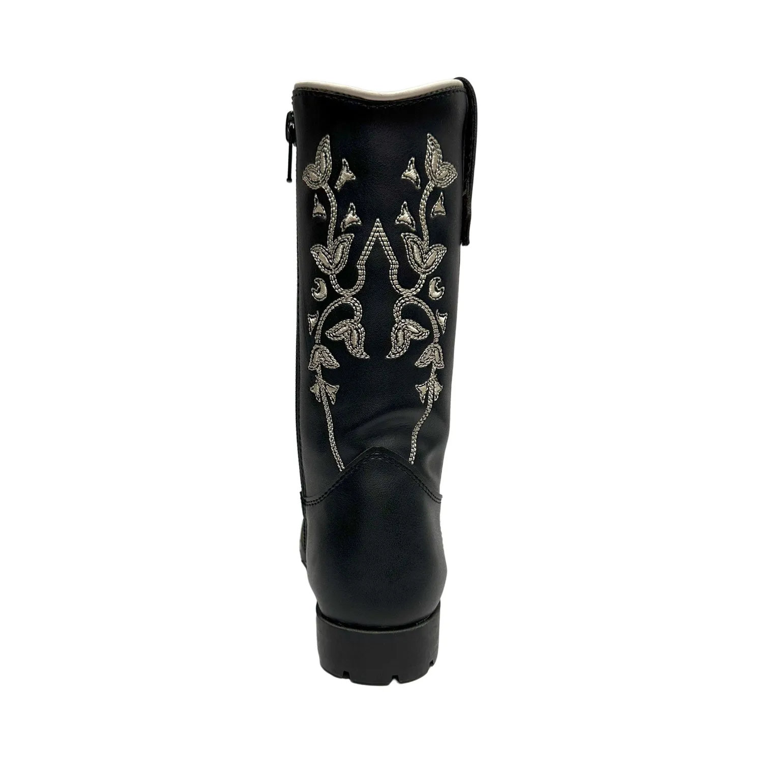 TuffRider Children's Black Floral western laars zwart bloemen