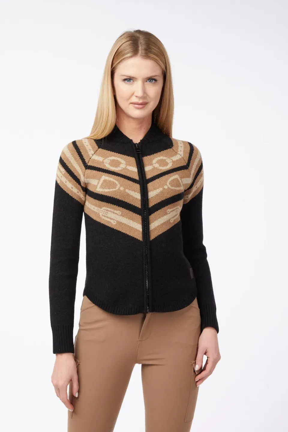 Vestrum Shimizu trui dames wol cashmere met rits