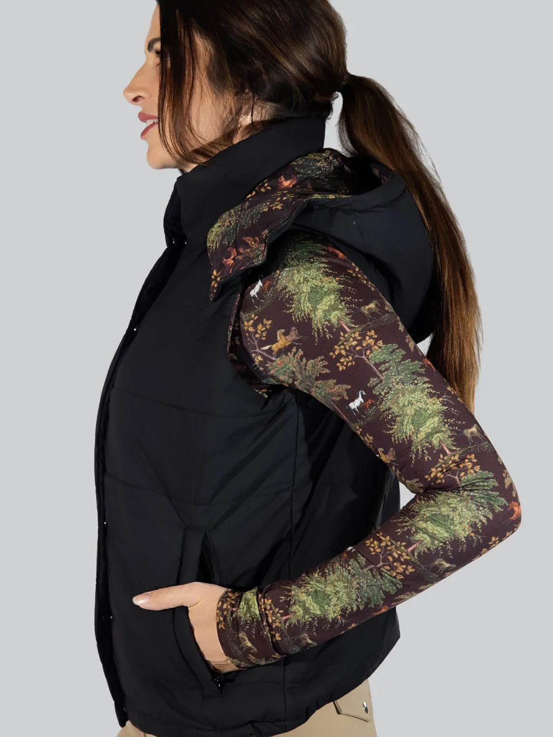 Dapplebay Reversible Puffer bodywarmer zwart omkeerbaar