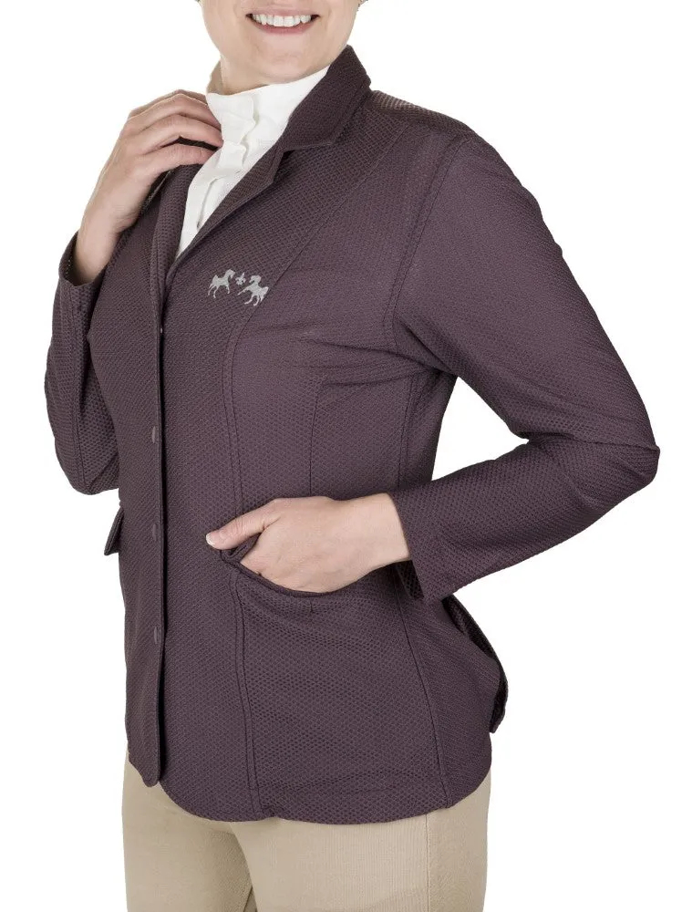 Equine Couture EquiVent 4-Snap wedstrijdjas zwart
