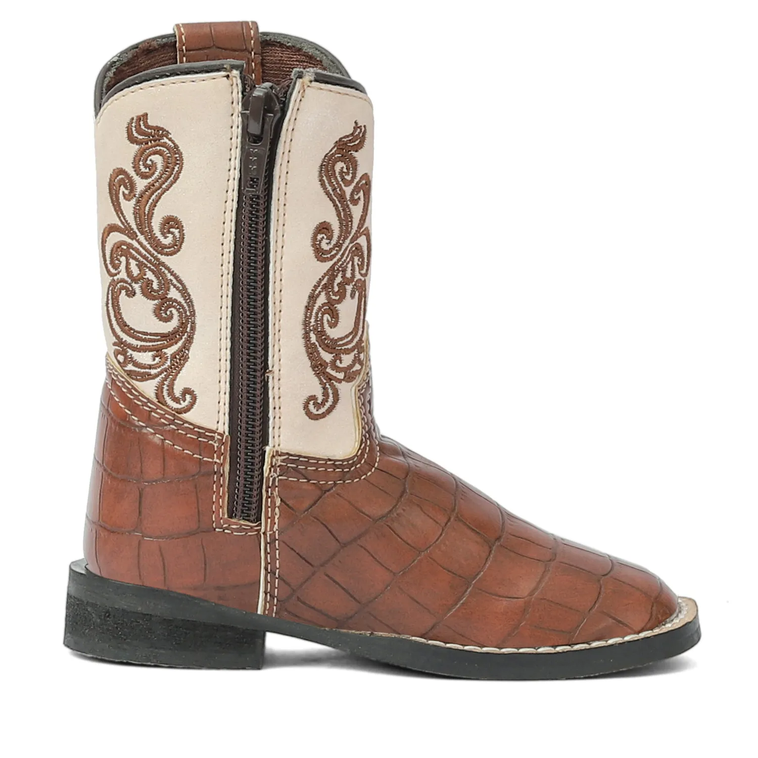 TuffRider Shenandoah peuter westernlaarzen bruin kunstl