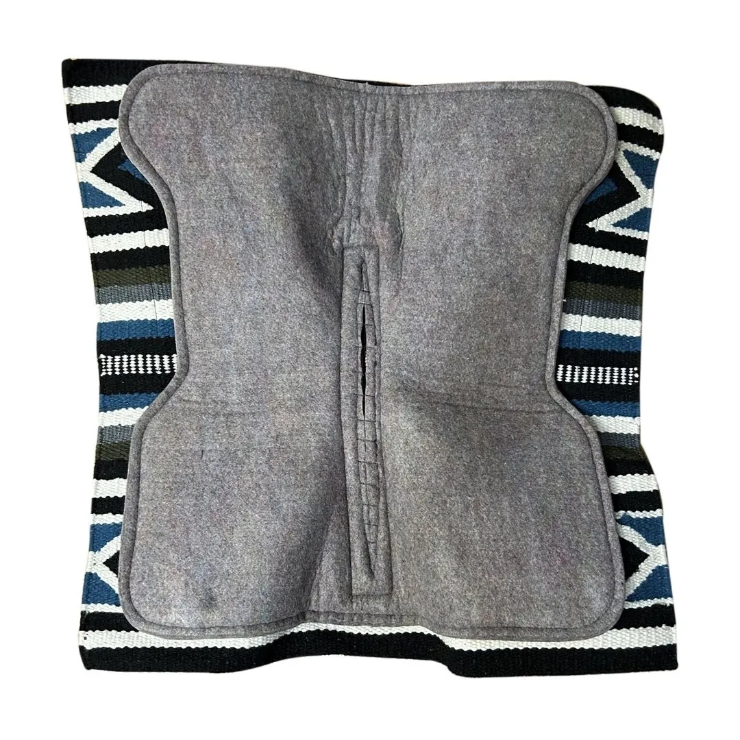 TuffRider Denim Chevron western zadelpad multi 34x36