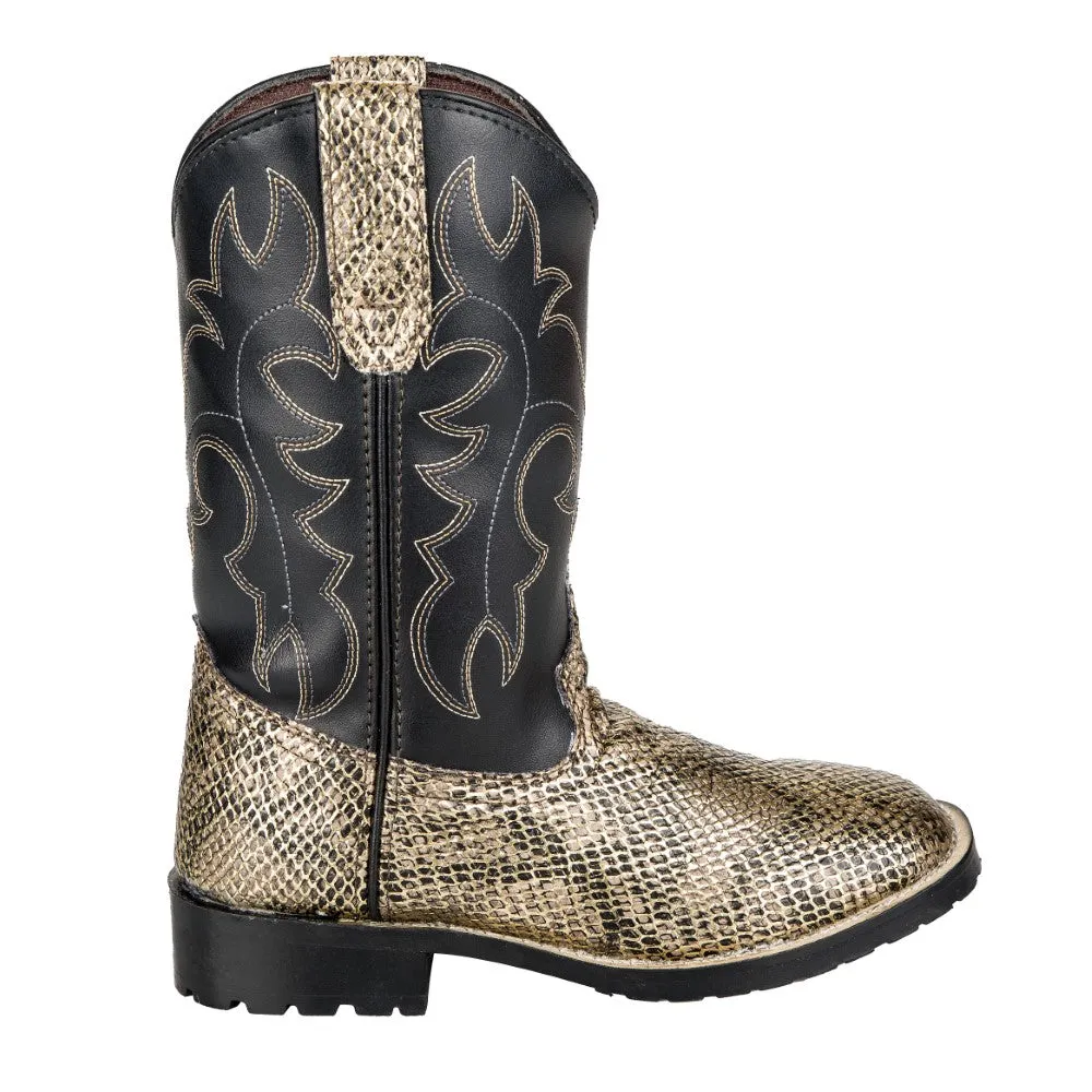 TuffRider Snake in My Boot kinderlaars zwart slangenprint
