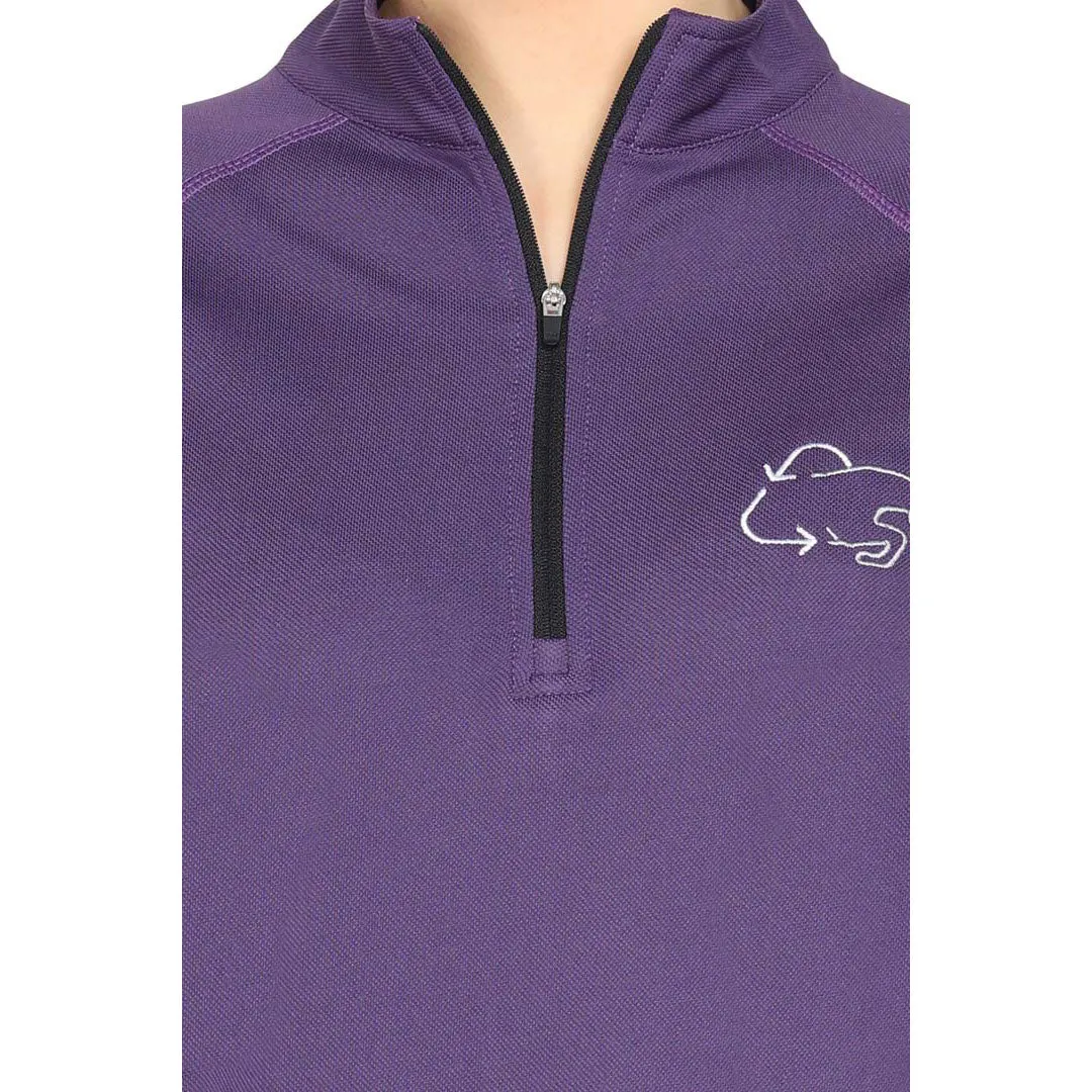 TuffRider EcoRider Denali dames rijshirt mesh grijs