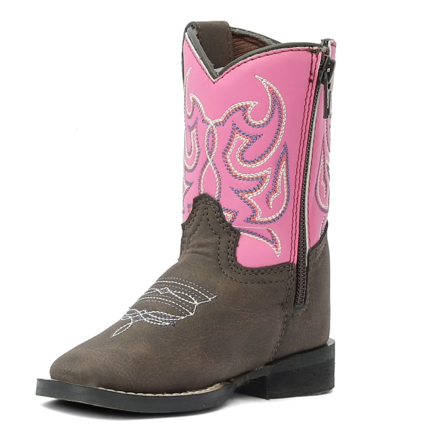 TuffRider Voyageurs peuter westernlaars mocha pink vierkant