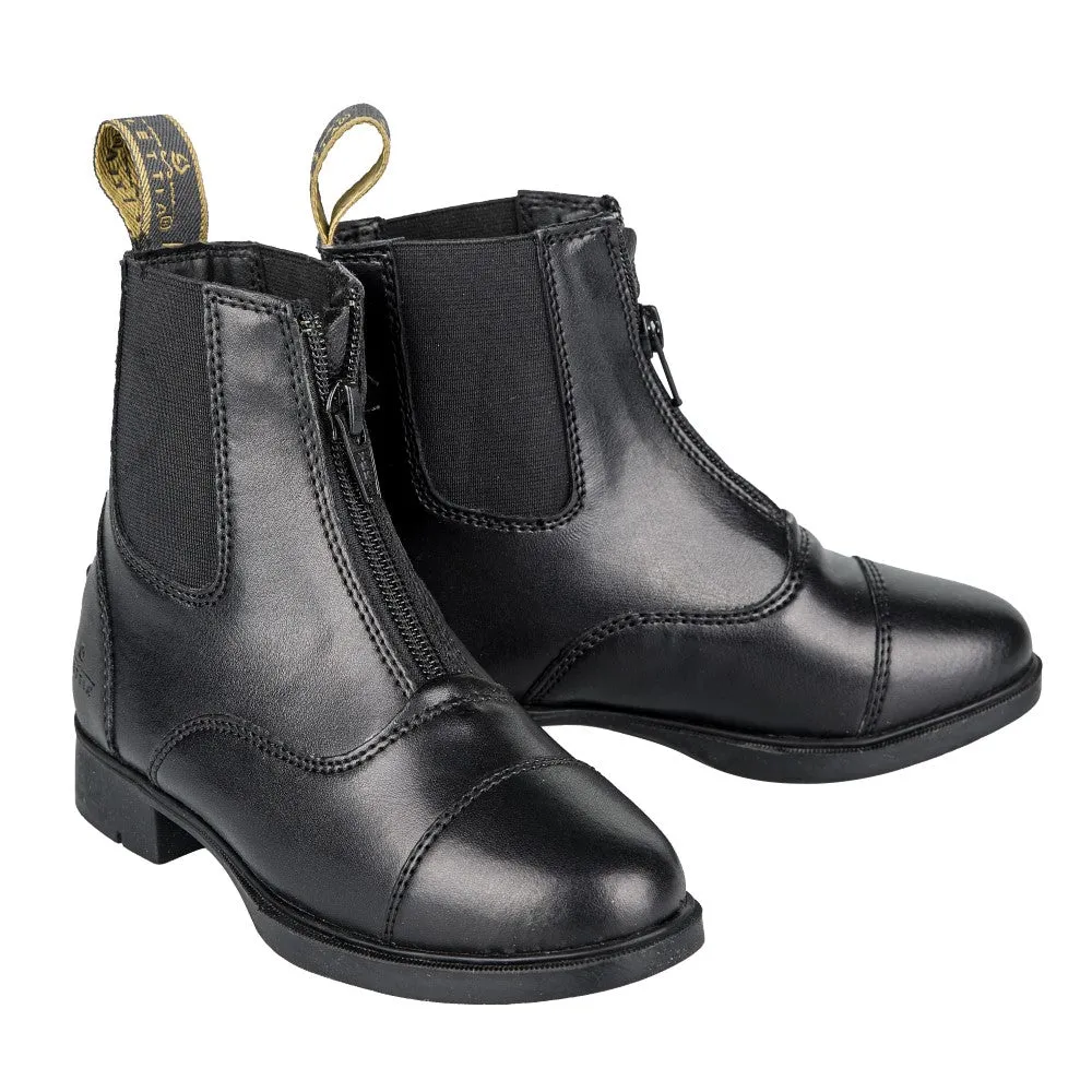 Lettia Children's Paddock Boots jodhpurschoenen zwart waterafstotend