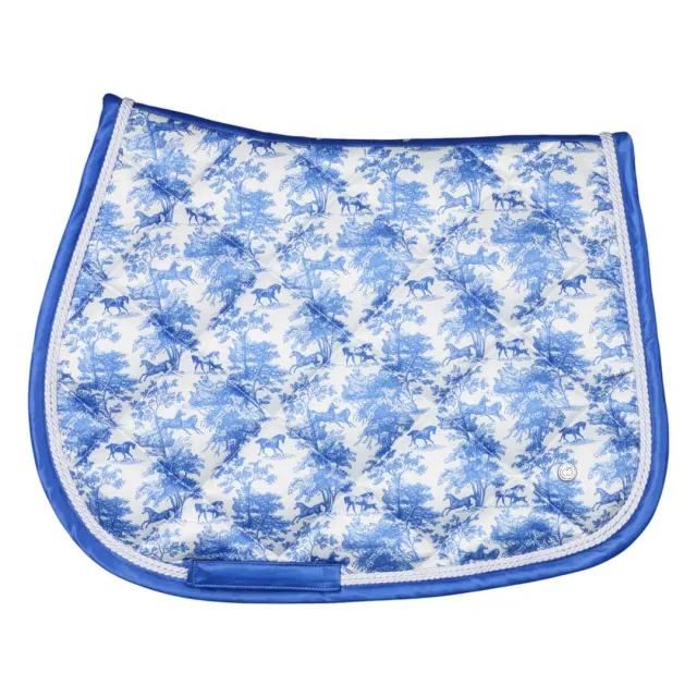 Dapplebay Equestrian Toile dekje Pony blauw-wit springmodel
