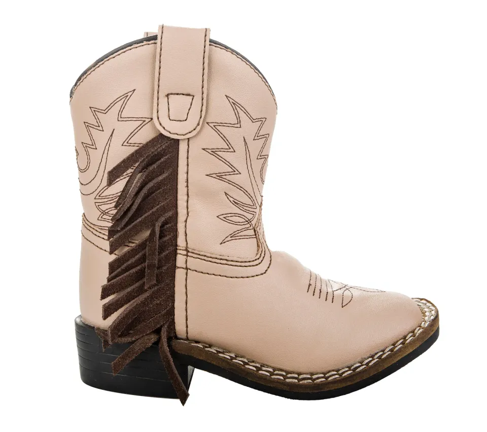 TuffRider Tan Fringe kinderlaarsjes tan western