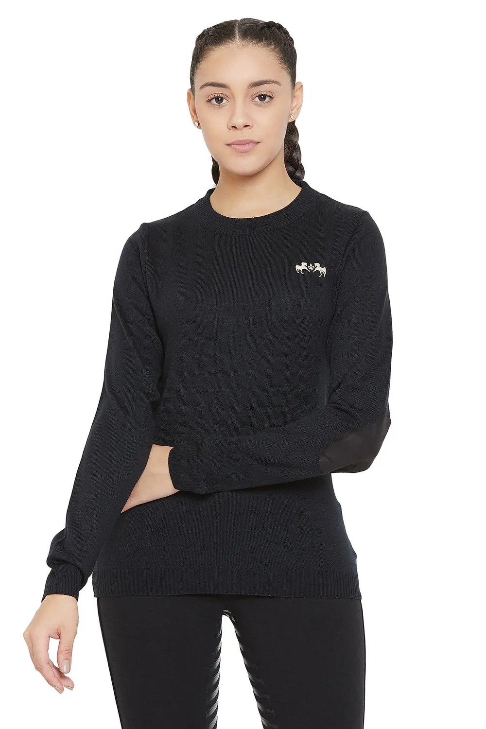Equine Couture Icelandic ruitertrui dames zacht crewneck