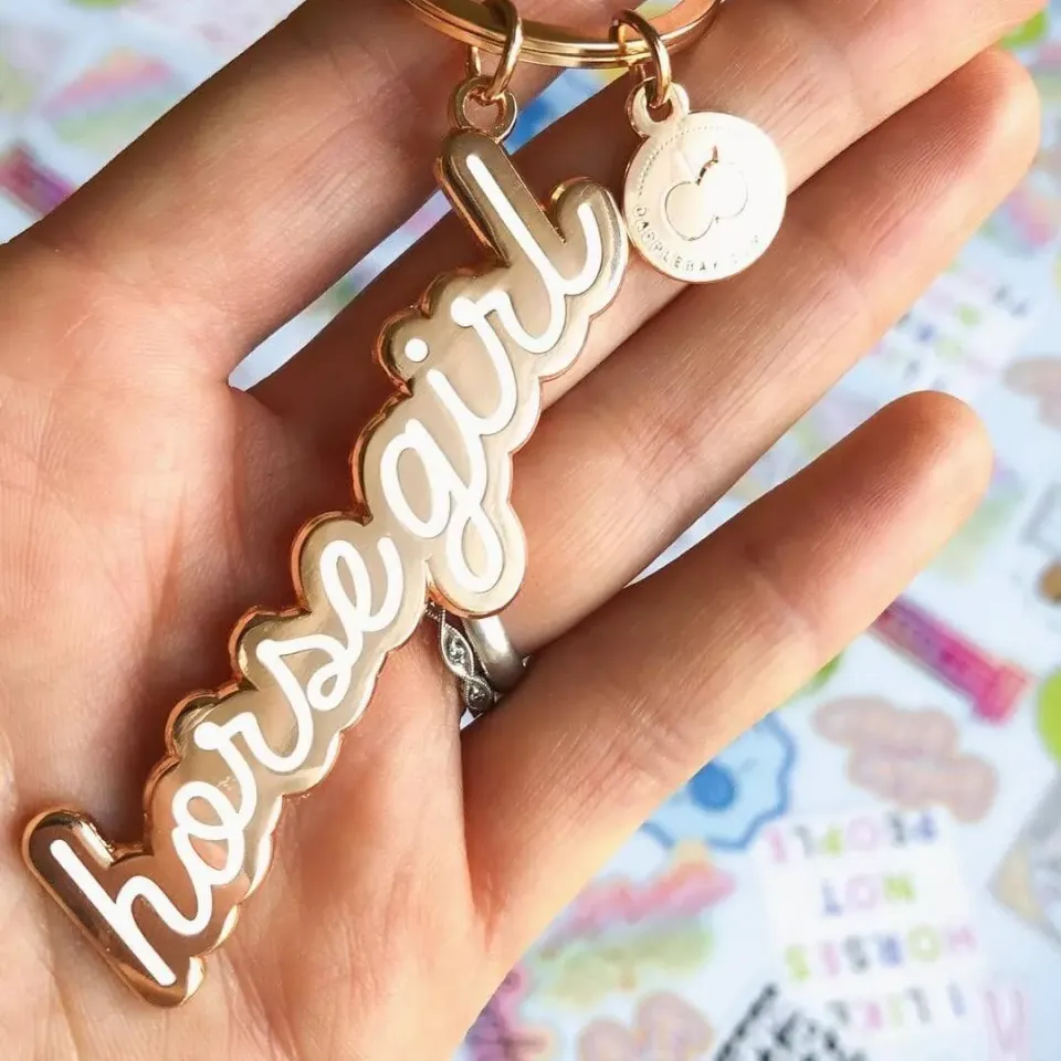 Dapplebay Horse Girl sleutelhanger paardenmotief