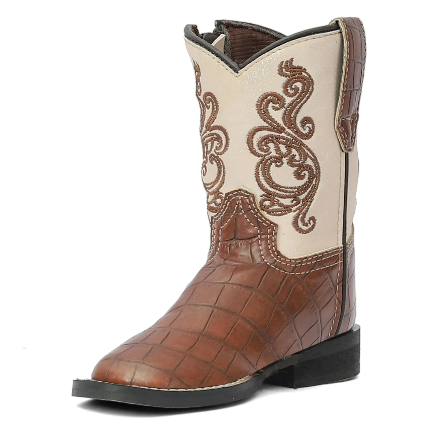 TuffRider Shenandoah peuter westernlaarzen bruin kunstl