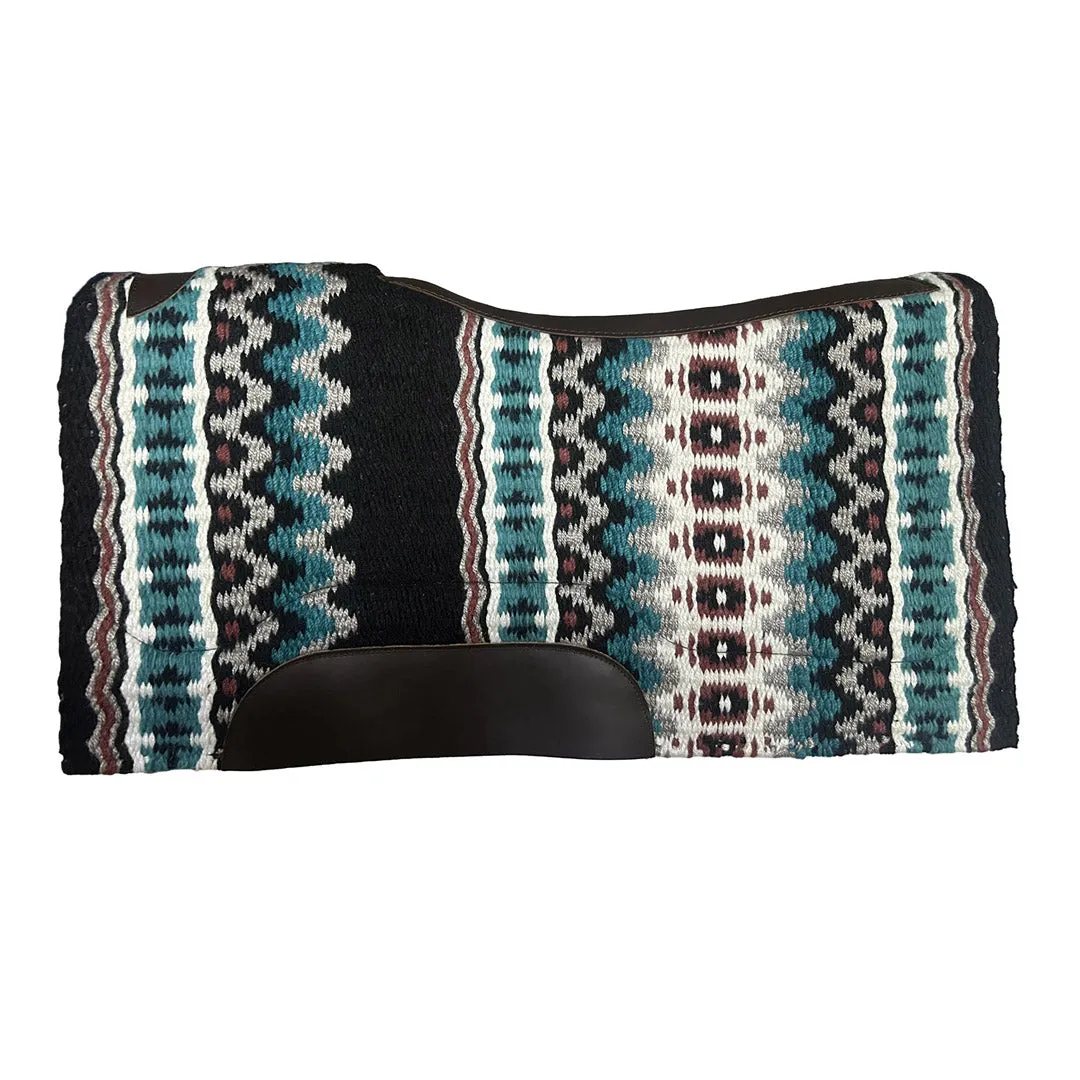 TuffRider Candence Knit western zadeldek 34x36 Turquoise wolmix