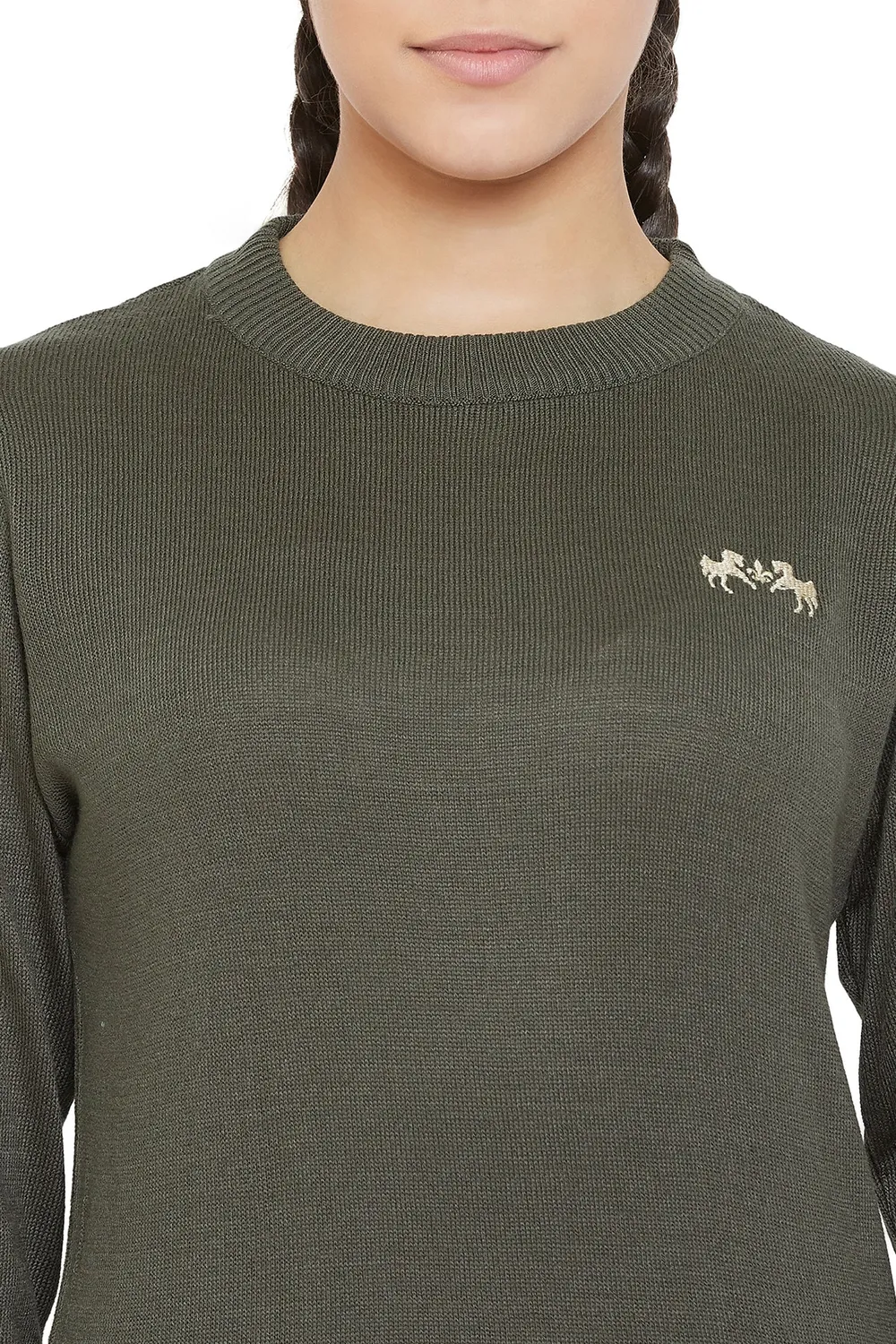 Equine Couture Icelandic ruitertrui dames zacht crewneck