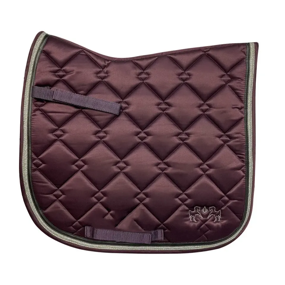 Equine Couture Satin Pony dressuurdekje Plum slijtvast