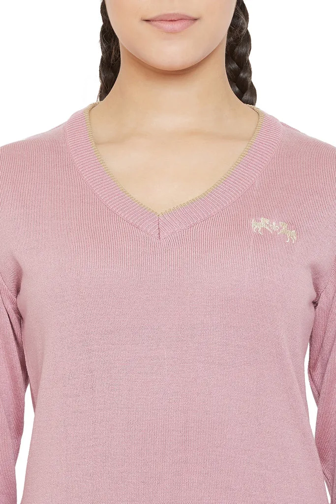 Equine Couture Morgan V-hals trui merlot zacht