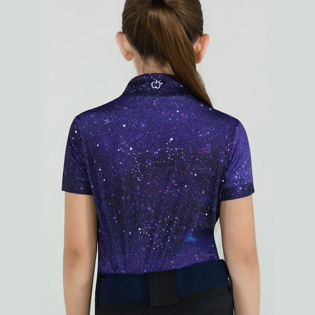 Dapplebay Constellation kinder rijshirt Navy 8-9 koel