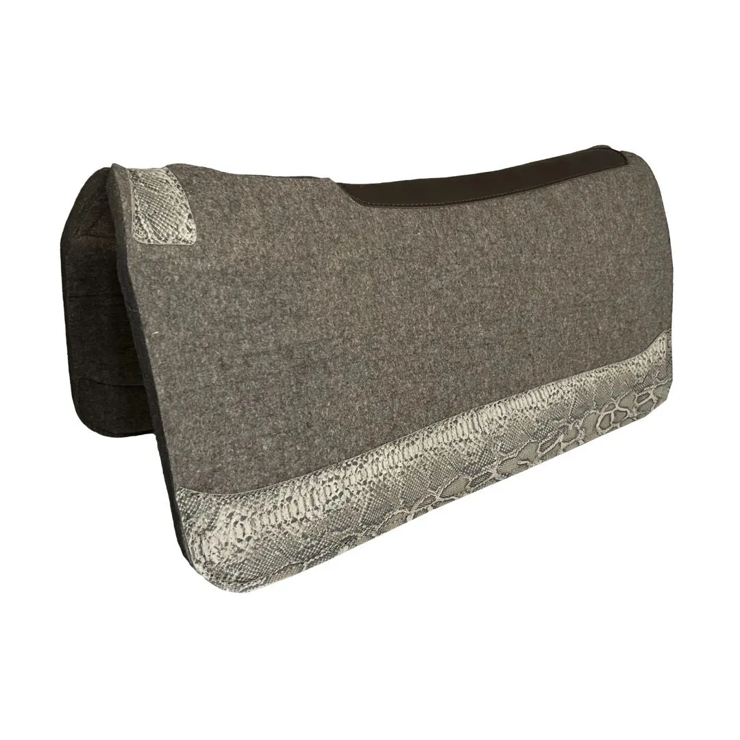 TuffRider Summit zadelpad 32x32 grijs wol 1 inch