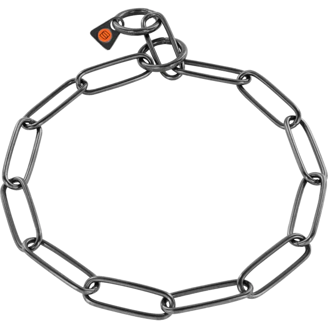 Herm Sprenger 51506 Halsketting 57 cm zwart 3,0 mm vachtvriendelijk