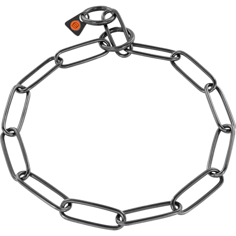 Herm Sprenger 51506 Halsketting 57 cm zwart 3,0 mm vachtvriendelijk