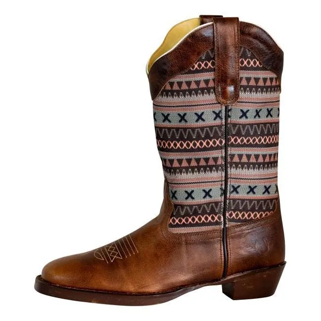 TuffRider String Embroidered westernlaarzen bruin leer