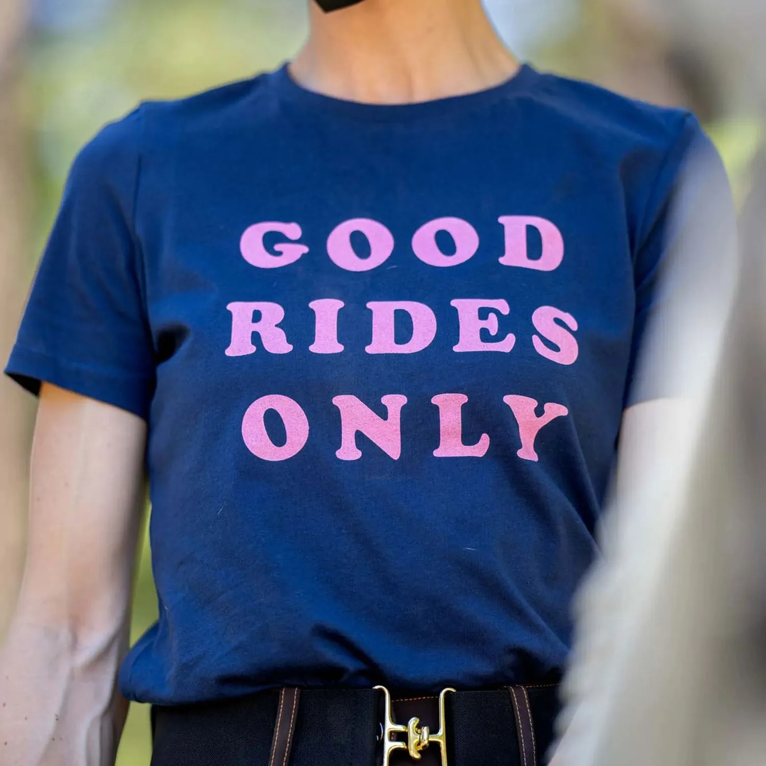 Dapplebay Good Rides Only T-shirt navy XS katoen