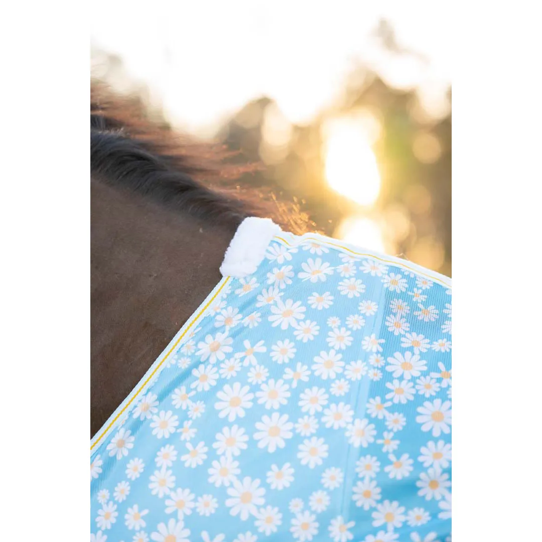 TuffRider Comfy Plus vliegendeken daisy print met singels