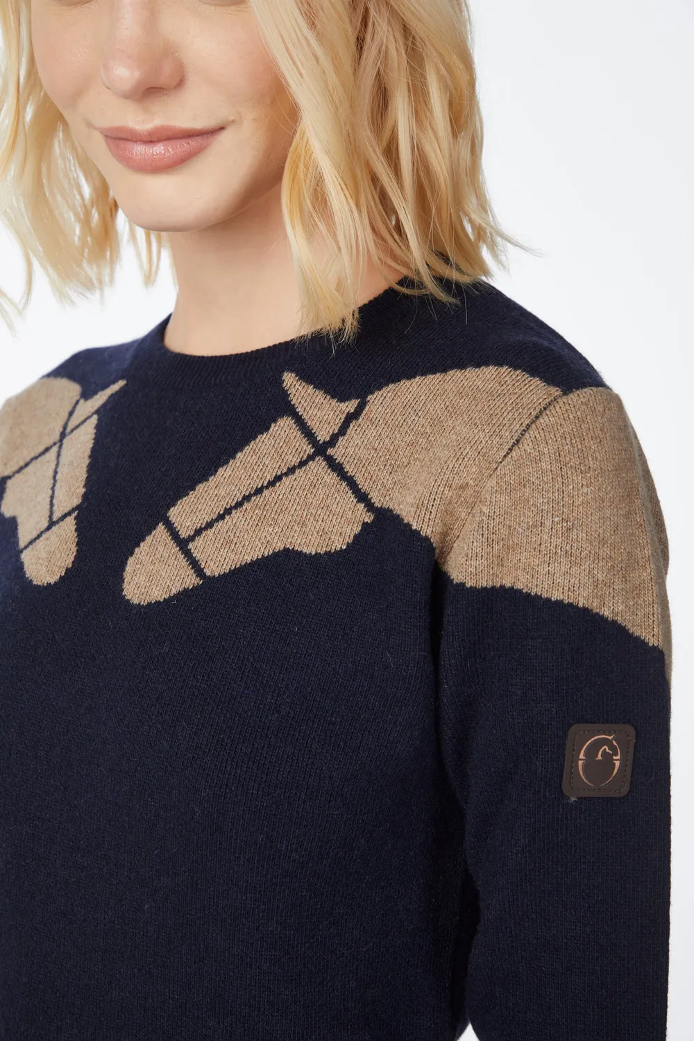 Vestrum Chennai trui dames wol cashmere paard
