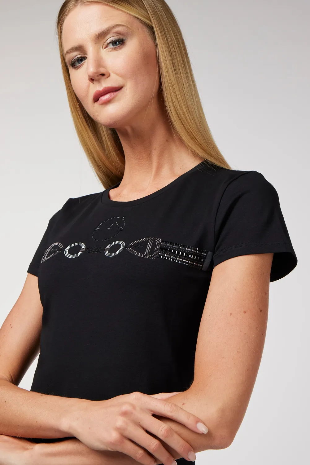 Vestrum Punta Ala dames T-shirt stretch strass