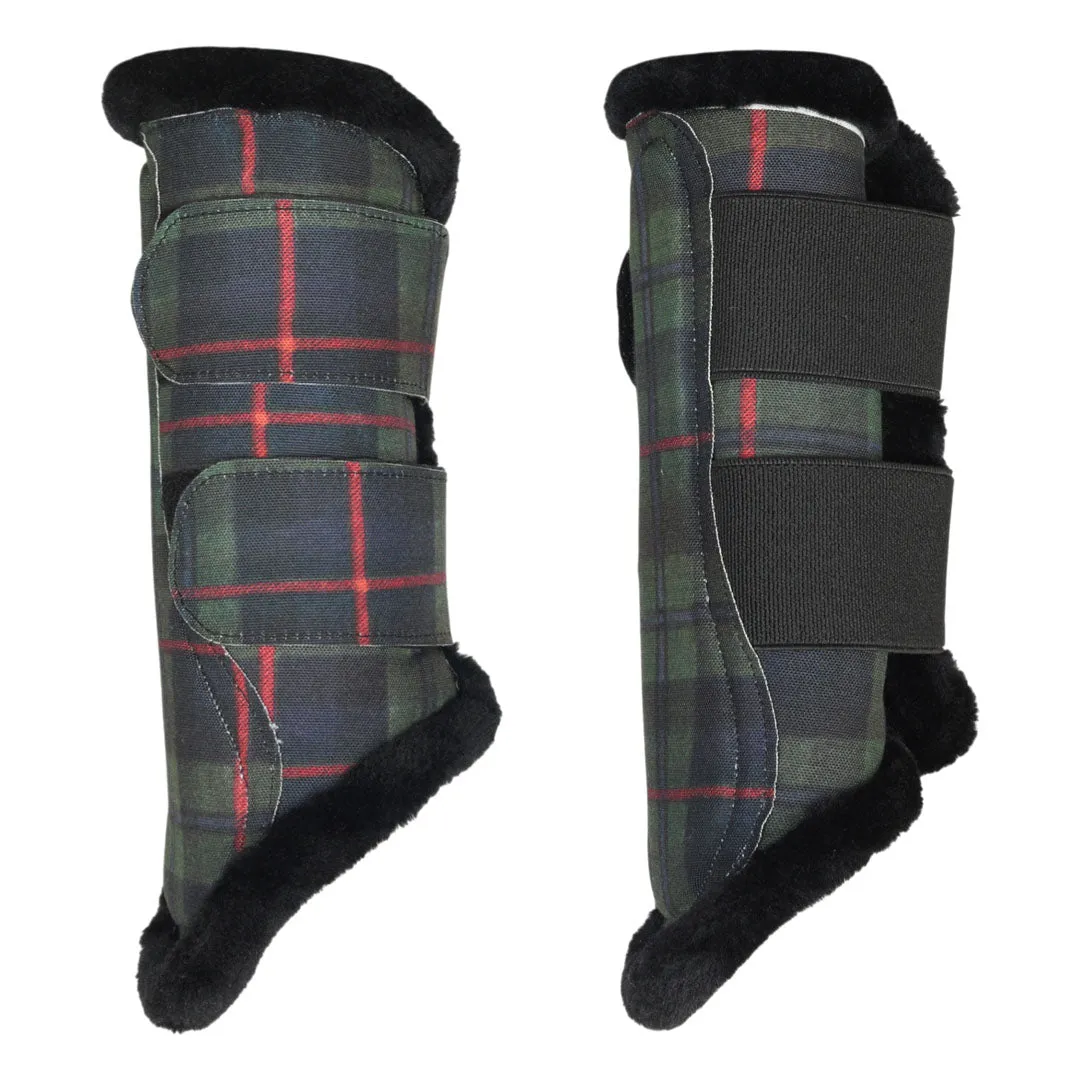 Dapplebay Holiday Plaid peesbeschermers groen S ruitjes