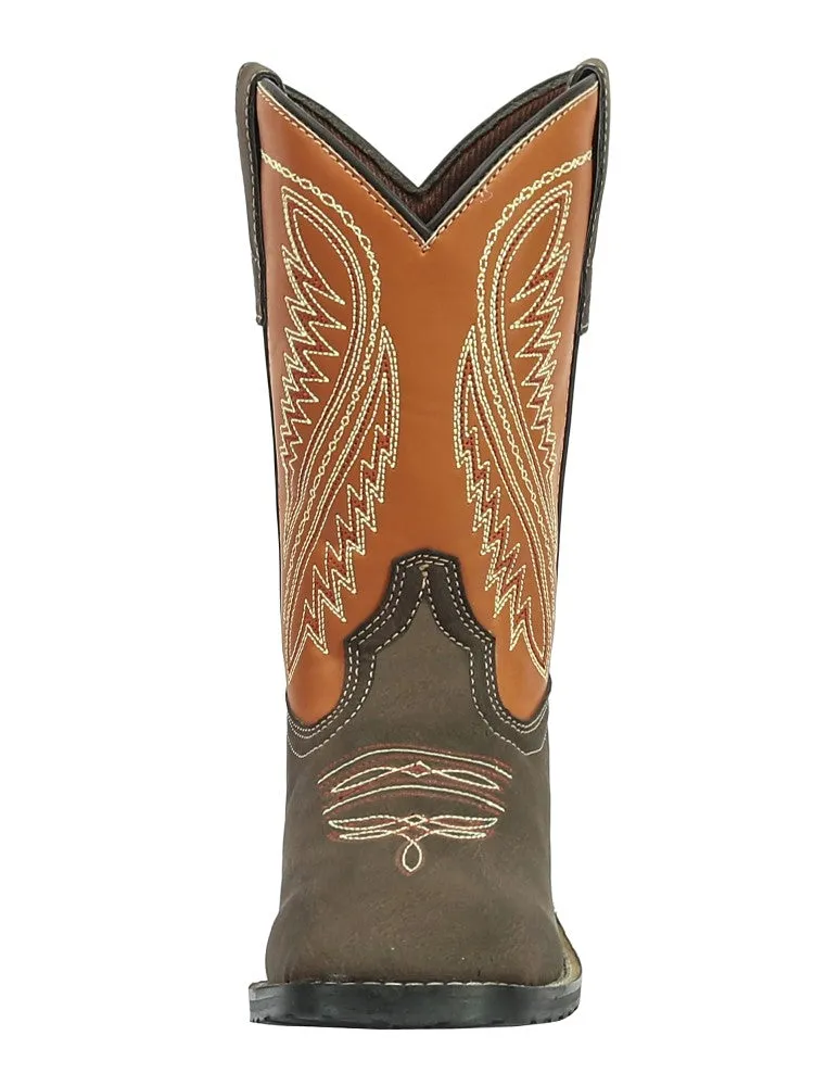 TuffRider Big Bend youth westernlaars mocha rust ronde neus