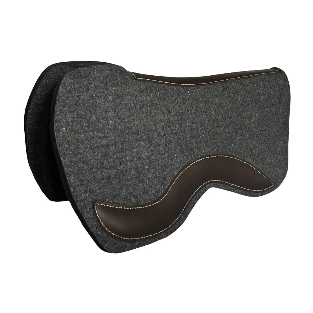 TuffRider Resonant zadelpad wolvilt 32x32 charcoal