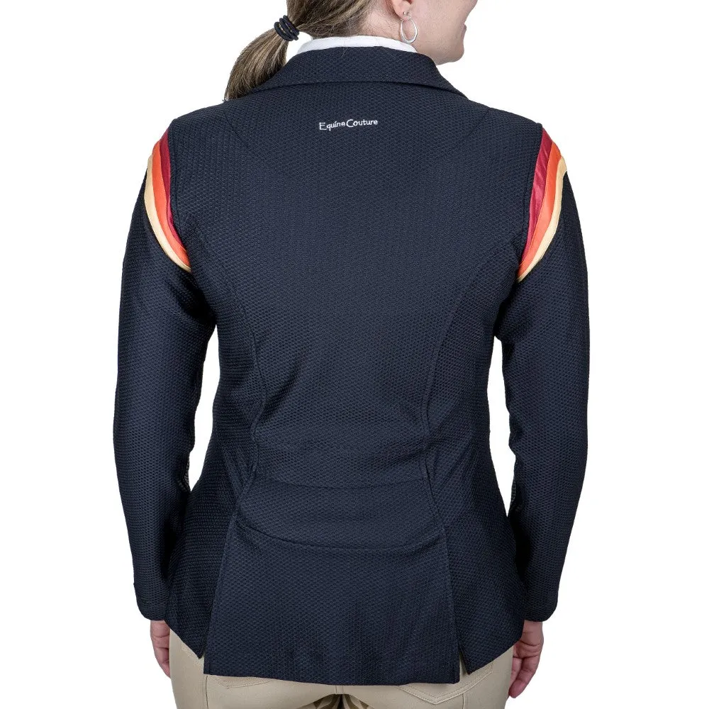 Equine Couture EquiVent wedstrijdjasje Gradient Black-Blue