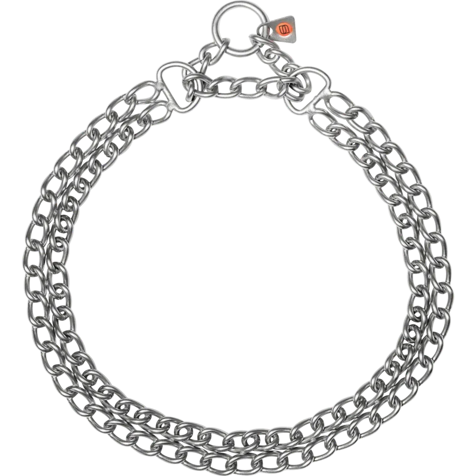 HS Sprenger halsketting hond 2-rijig 50 cm mat rvs