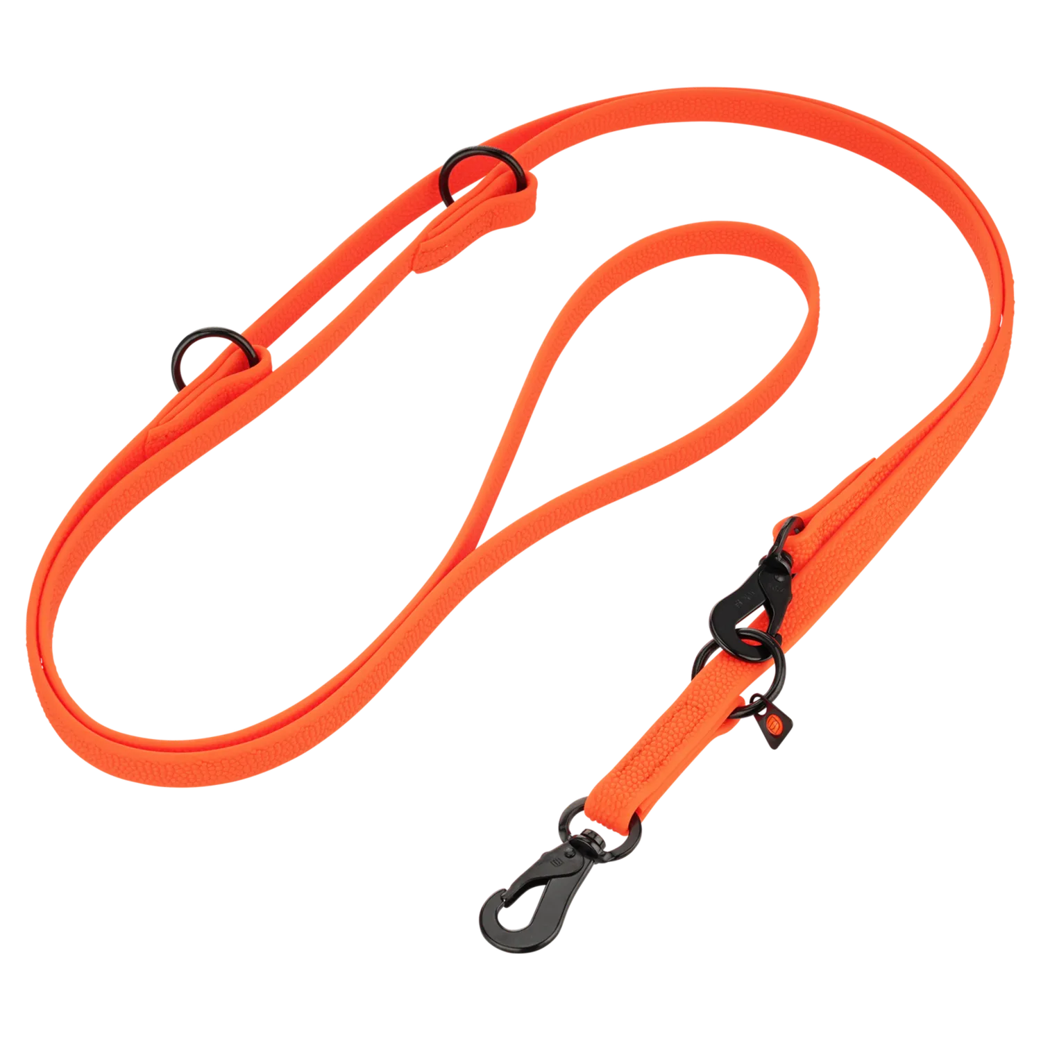Herm Sprenger Footballgrip BioThane hondenlijn zwart 2,5 m
