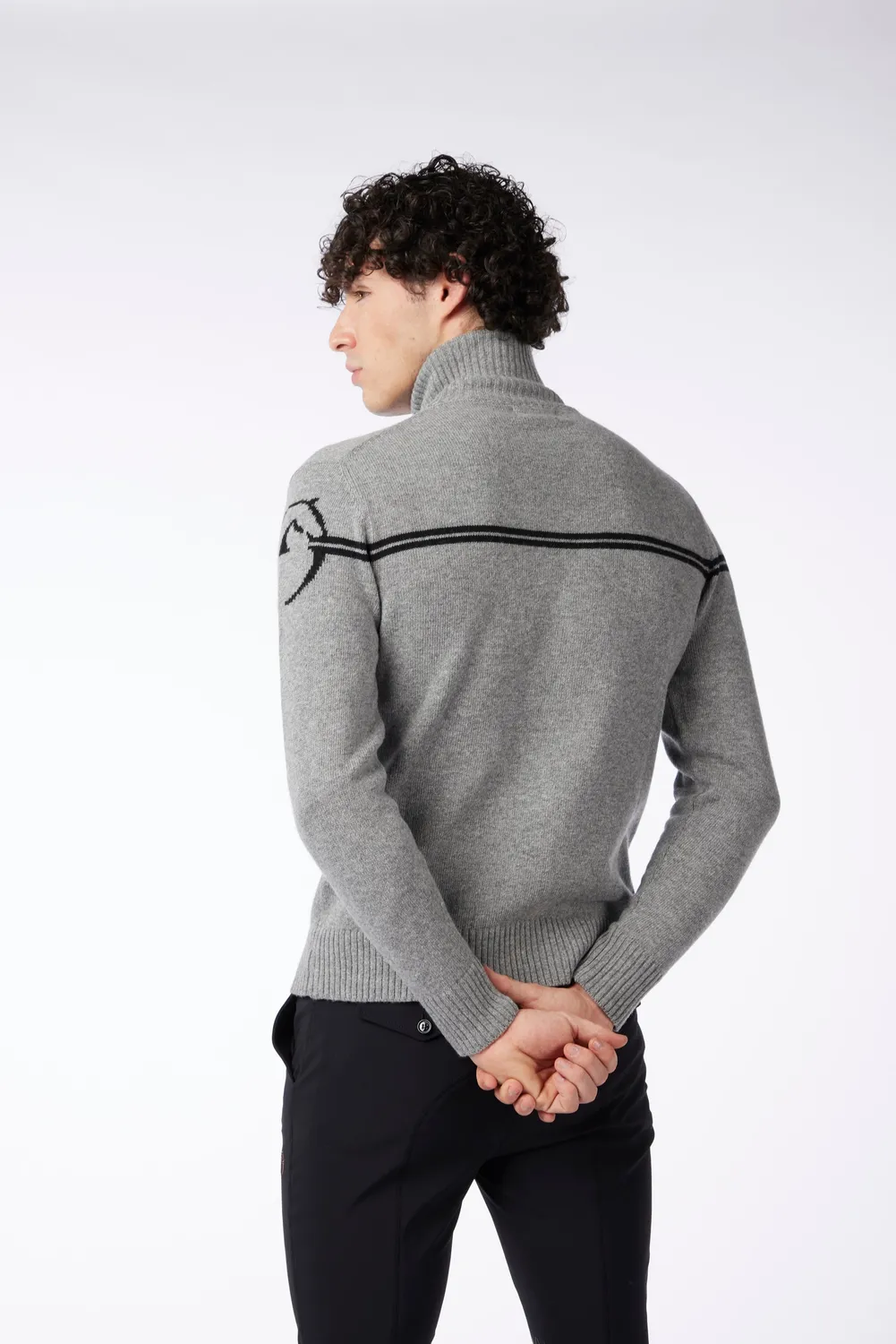 Vestrum Tournai Coltrui Heren Wol Cashmere Rits