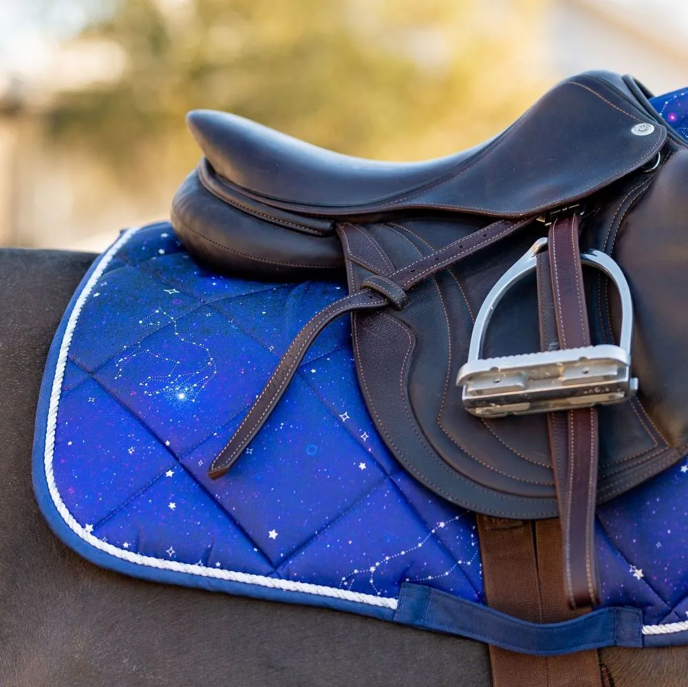 Dapplebay Constellation zadeldekje pony navy/multi antislip